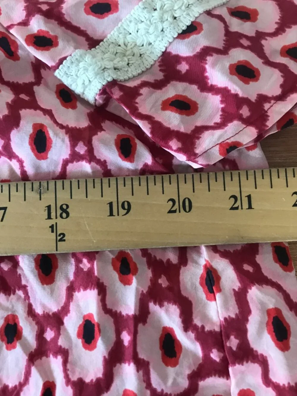 Kate Spade Live Colorfully 100% Silk Top Women M Red Floral Flutter Sleeve Boho